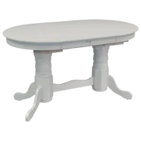 Обеденные стол со стульями Evelin HV-31N White + 4 Deepa R White Овальная / ДСП / Серый photo 8