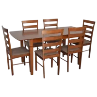 Set masă și scaune Evelin HV-27V + 6 GLORIA Dreptunghiulară / PAL / Burnish oak