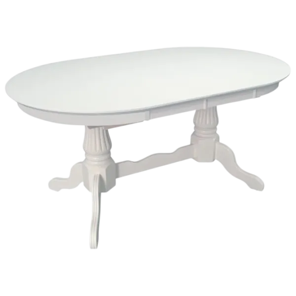 Set masă și scaune Evelin HV-33V + 10 HV-3167 Ovală / PAL / White photo 5