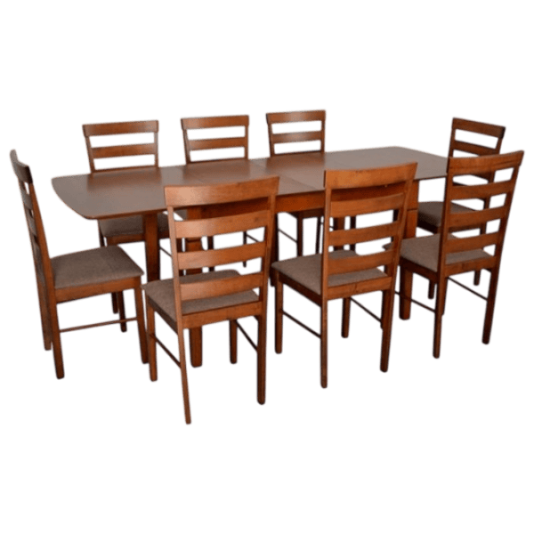 Set masă și scaune Evelin HV-27V + 8 GLORIA Dreptunghiulară / PAL / Burnish oak photo 1