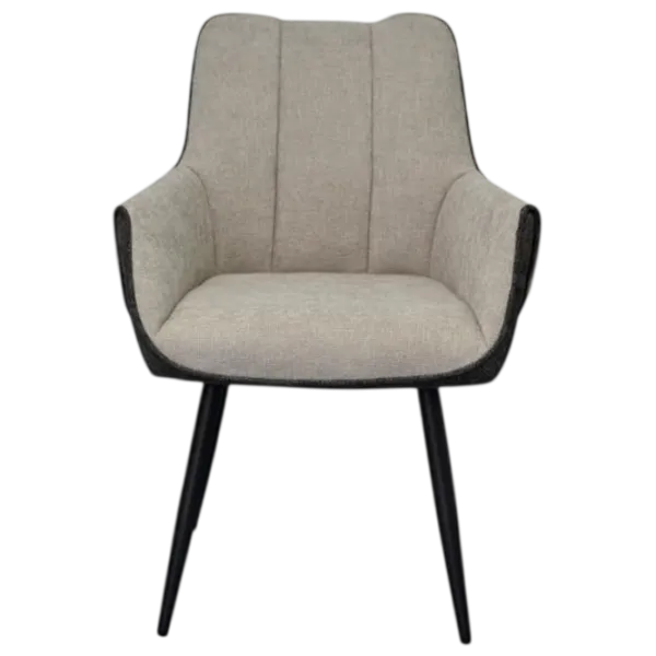 Обеденные стол со стульями Evelin DT 402-6B + 4 QT-227B UF885-13 Круглая / ДСП / Светло Серый photo 4