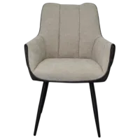 Обеденные стол со стульями Evelin DT 402-6B + 4 QT-227B UF885-13 Круглая / ДСП / Светло Серый photo 4