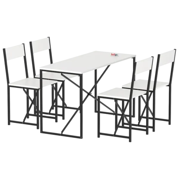 Set masă și scaune Bofigo 34-04-01 Dreptunghiulară / PAL / White photo 1