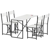 Set masă și scaune Bofigo 34-04-01 Dreptunghiulară / PAL / White