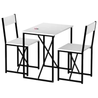Set masă și scaune Bofigo 34-03-01 Pătrată / PAL / White