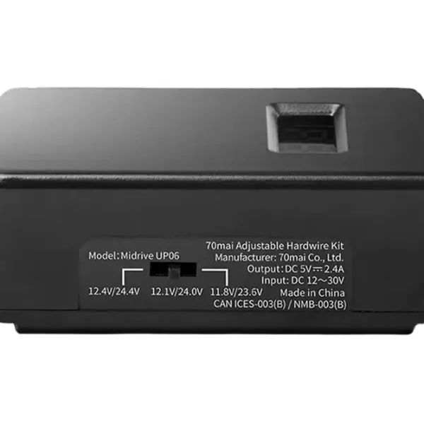 Cablu de alimentare 70mai Hardwire Kit UP06 / Black photo 2