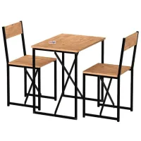Set masă și scaune Bofigo 34-03-02 Pătrată / PAL / Pine