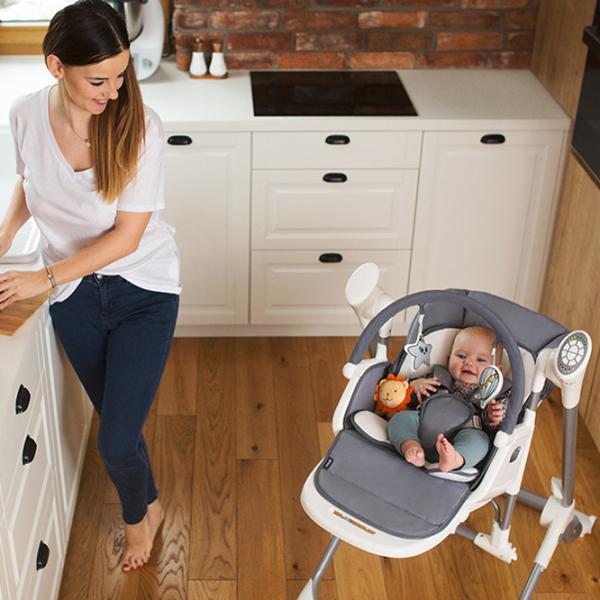Scaun de masă Lionelo Niles (LN.104823) / 0 luni / Gray  photo 12