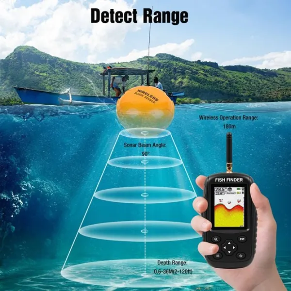 Sonar pentru pescuit Fish Finder XF88 36 m / 36 m photo 7