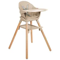 Scaun de masă Kikka Boo Woody 2024 (KB.221824) / 6 luni / Beige 