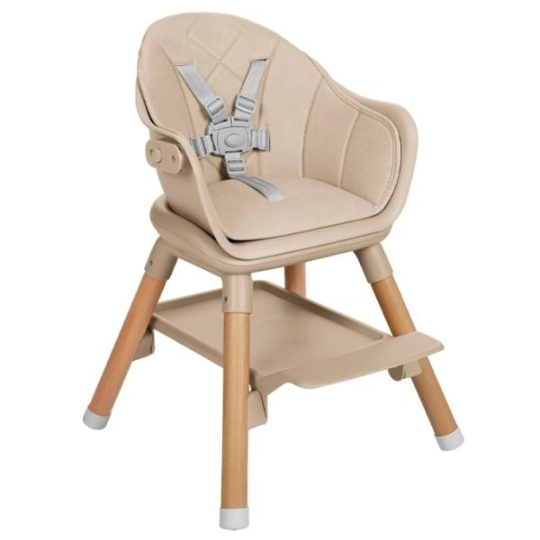Scaun de masă Kikka Boo Woody 2024 (KB.221824) / 6 luni / Beige  photo 5