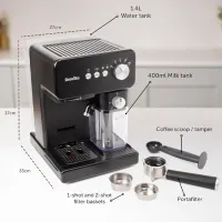 Aparat de cafea Breville VCF183X Manual (cu cupă) / 2.8 l / Black photo 2