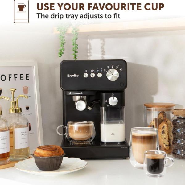 Aparat de cafea Breville VCF183X Manual (cu cupă) / 2.8 l / Black photo 6