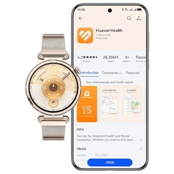 Ceas inteligent Huawei Watch GT 6  1.32" / 41 mm / Gold - Gold / KSU-B19 photo 4