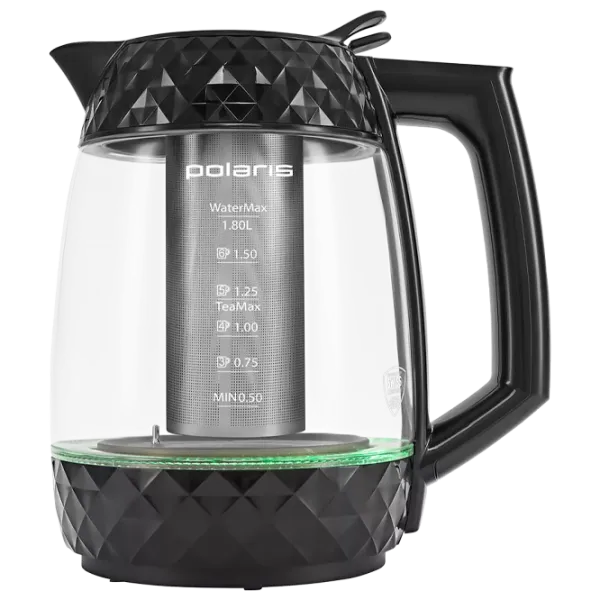 Электрочайник Polaris PWK1823CGLD 1.8л / Скрытый / Черный photo 1
