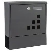 Почтовый ящик HPB2210K-GS Modern Home Cталь / Антрацит photo 3