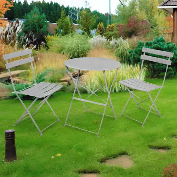 Set mobilă grădină GardenLine GOM5141 Oțel / Metal / Metal / Gray photo 5