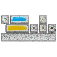 Аксессуары для клавиатуры Hator Sunny White PBT keycaps Беспроводные / Белый