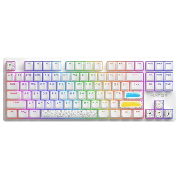 Аксессуары для клавиатуры Hator Sunny White PBT keycaps Беспроводные / Белый photo 2