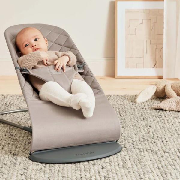 Balansor BabyBjorn Bliss Woven C-Quilt 0 ani - 2 ani / Gray photo 2