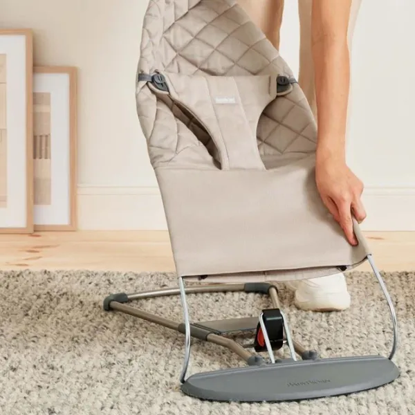 Balansor BabyBjorn Bliss Woven C-Quilt 0 ani - 2 ani / Gray photo 5