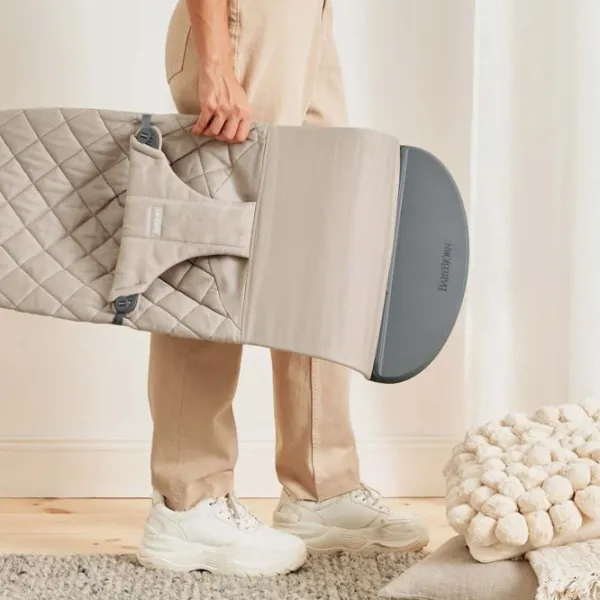 Balansor BabyBjorn Bliss Woven C-Quilt 0 ani - 2 ani / Gray photo 7