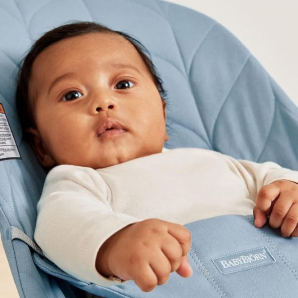Балансир BabyBjorn Bliss Woven Petal Quilt 0 лет - 2 года / Синий photo 6