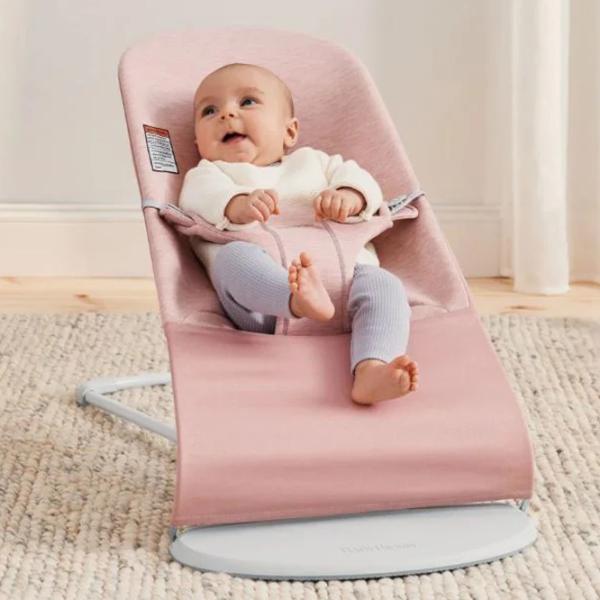 Balansor BabyBjorn Bliss 3D jersey 0 ani - 2 ani / Pink photo 2