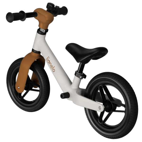 Беговел Lionelo Toni 10" 12" Сталь / Бежевый White photo 5