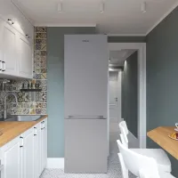 Frigider Ozon OZ-SN286MFI-EU cu congelator jos 288 l / 180 cm / Inox photo 3