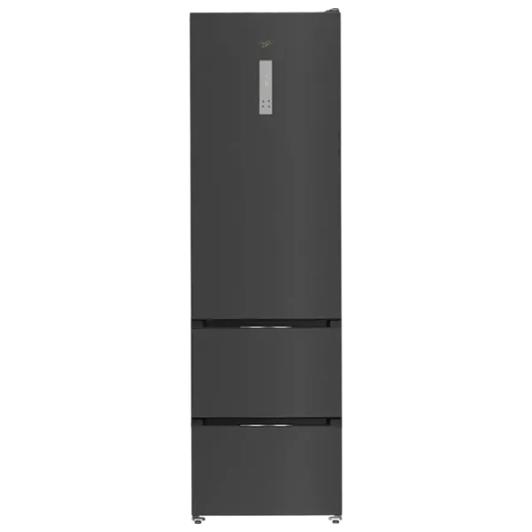 Frigider Whirlpool WHKF 6353 XBR6E cu congelator jos 351 / 203.5 cm / Black photo 1
