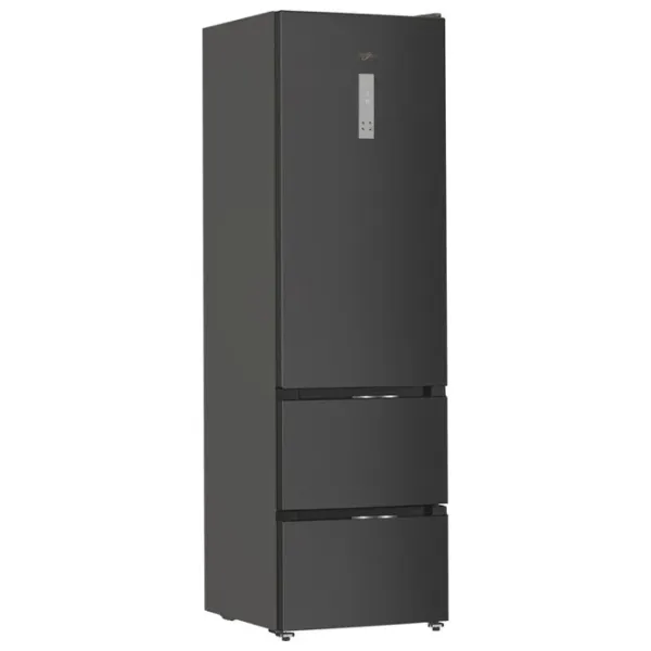 Frigider Whirlpool WHKF 6353 XBR6E cu congelator jos 351 / 203.5 cm / Black photo 2