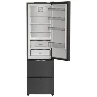 Frigider Whirlpool WHKF 6353 XBR6E cu congelator jos 351 / 203.5 cm / Black photo 3
