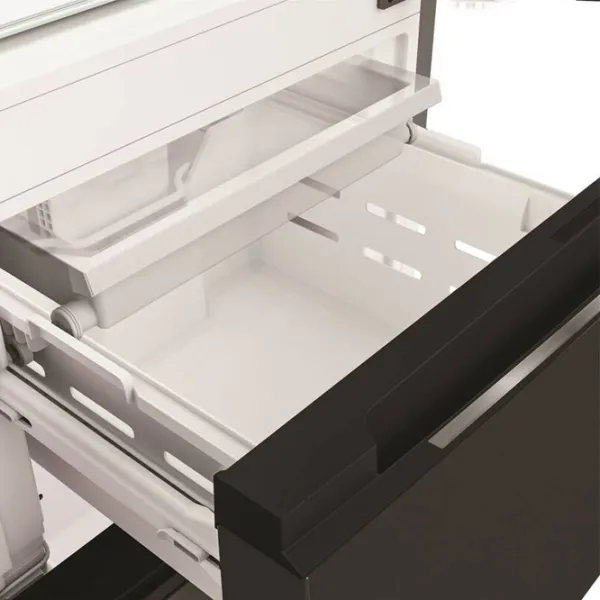 Frigider Whirlpool WHKF 6353 XBR6E cu congelator jos 351 / 203.5 cm / Black photo 10
