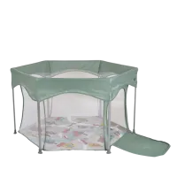 Țarc pentru copii Moni Playbox (MT.226476) 6 luni - 3 ani / Green photo 2