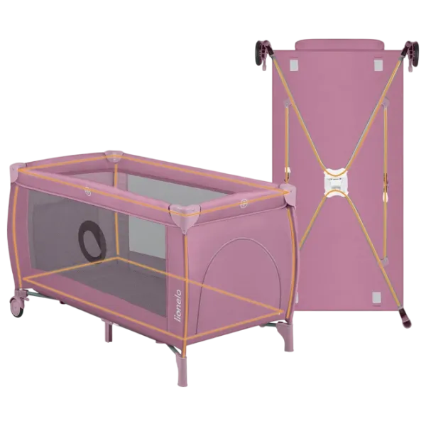 Țarc pentru copii Lionelo Stefi Plus (LN.223165) 0 luni - 3 ani / Pink photo 5