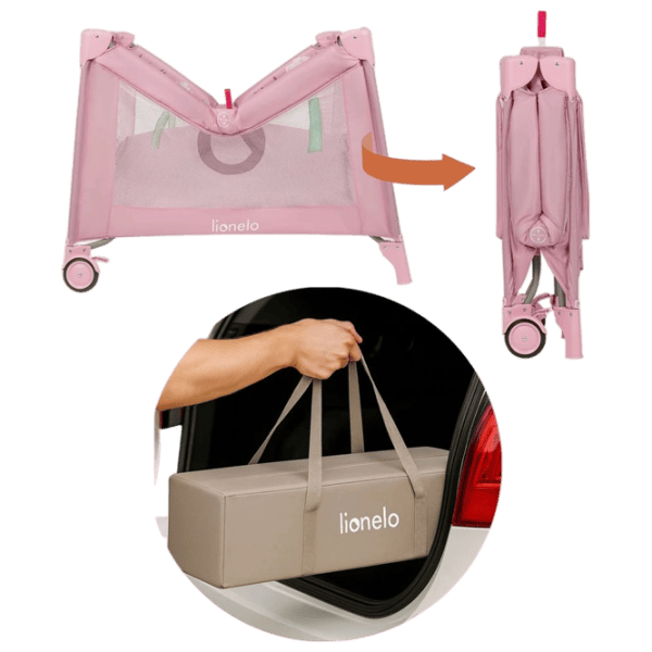 Țarc pentru copii Lionelo Mille Plus (LN.228474) 0 luni - 3 ani / Pink photo 5