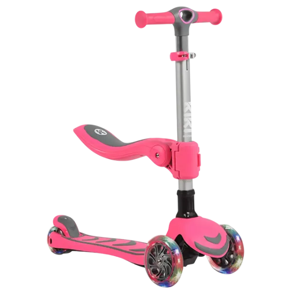 Trotinetă pentru copii cu trei roți Moni Kiki (MT.223419) 50 kg/ Pink photo 1