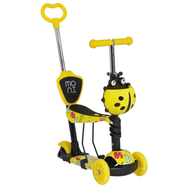Детский трёхколёсный самокат Moni Lollipop (MT.124635) 40 кг/ Желтый photo 1