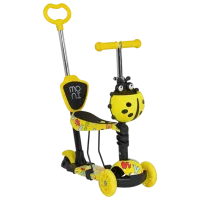 Детский трёхколёсный самокат Moni Lollipop (MT.124635) 40 кг/ Желтый