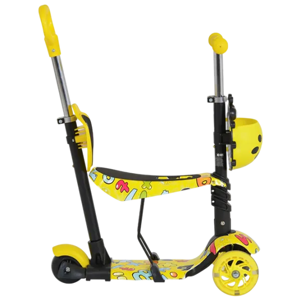 Детский трёхколёсный самокат Moni Lollipop (MT.124635) 40 кг/ Желтый photo 2