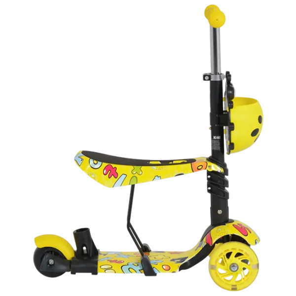Детский трёхколёсный самокат Moni Lollipop (MT.124635) 40 кг/ Желтый photo 3