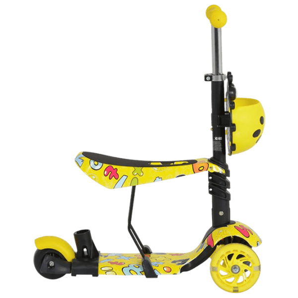 Детский трёхколёсный самокат Moni Lollipop (MT.124635) 40 кг/ Желтый photo 3