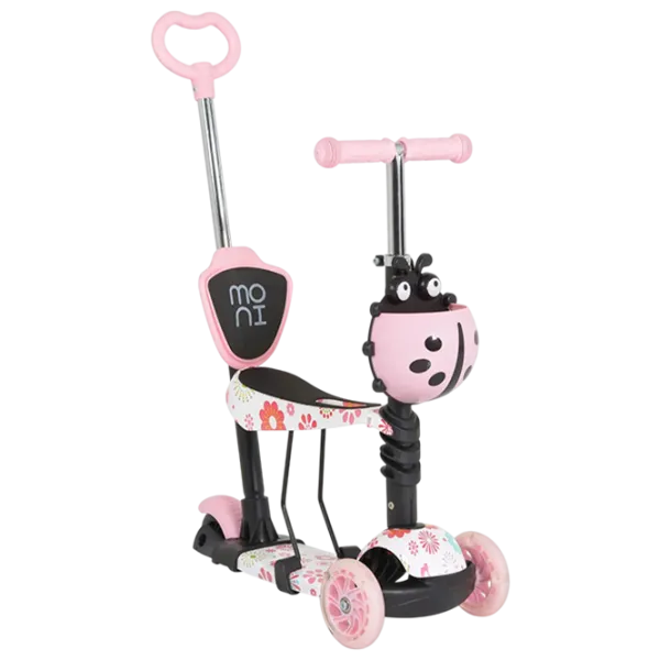 Trotinetă pentru copii cu trei roți Moni Lollipop (MT.124636) 40 kg/ Pink photo 1