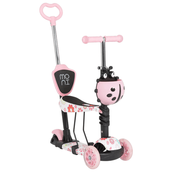 Trotinetă pentru copii cu trei roți Moni Lollipop (MT.124636) 40 kg/ Pink photo 1