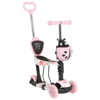 Детский трёхколёсный самокат Moni Lollipop (MT.124636) 40 кг/ Розовый