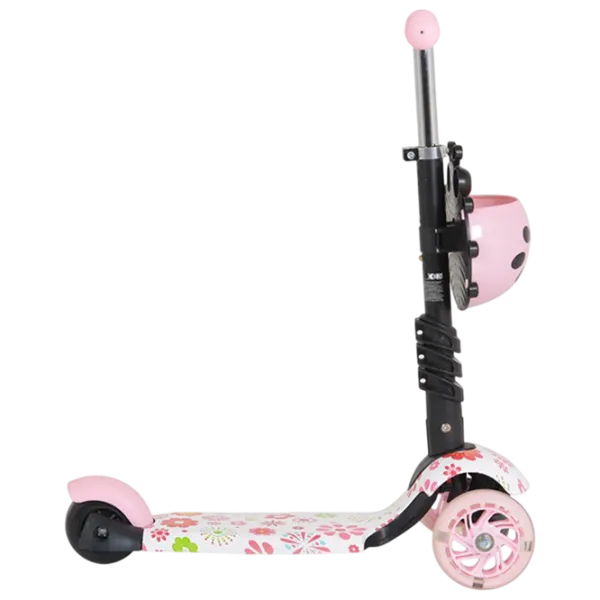 Trotinetă pentru copii cu trei roți Moni Lollipop (MT.124636) 40 kg/ Pink photo 3