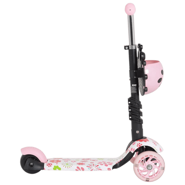 Trotinetă pentru copii cu trei roți Moni Lollipop (MT.124636) 40 kg/ Pink photo 3