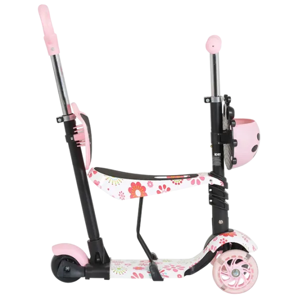 Trotinetă pentru copii cu trei roți Moni Lollipop (MT.124636) 40 kg/ Pink photo 4