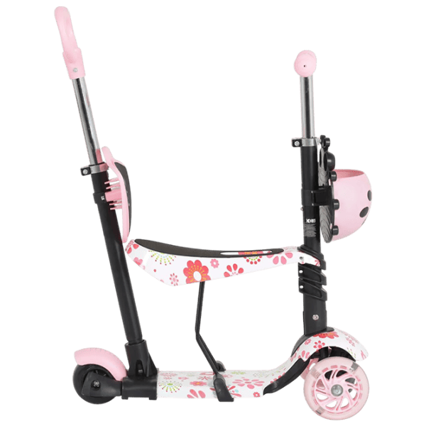 Trotinetă pentru copii cu trei roți Moni Lollipop (MT.124636) 40 kg/ Pink photo 4